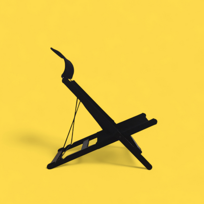 Krzesło balkonowe Hestra, detal mechanizmu składania i zagłówka, Swedish design