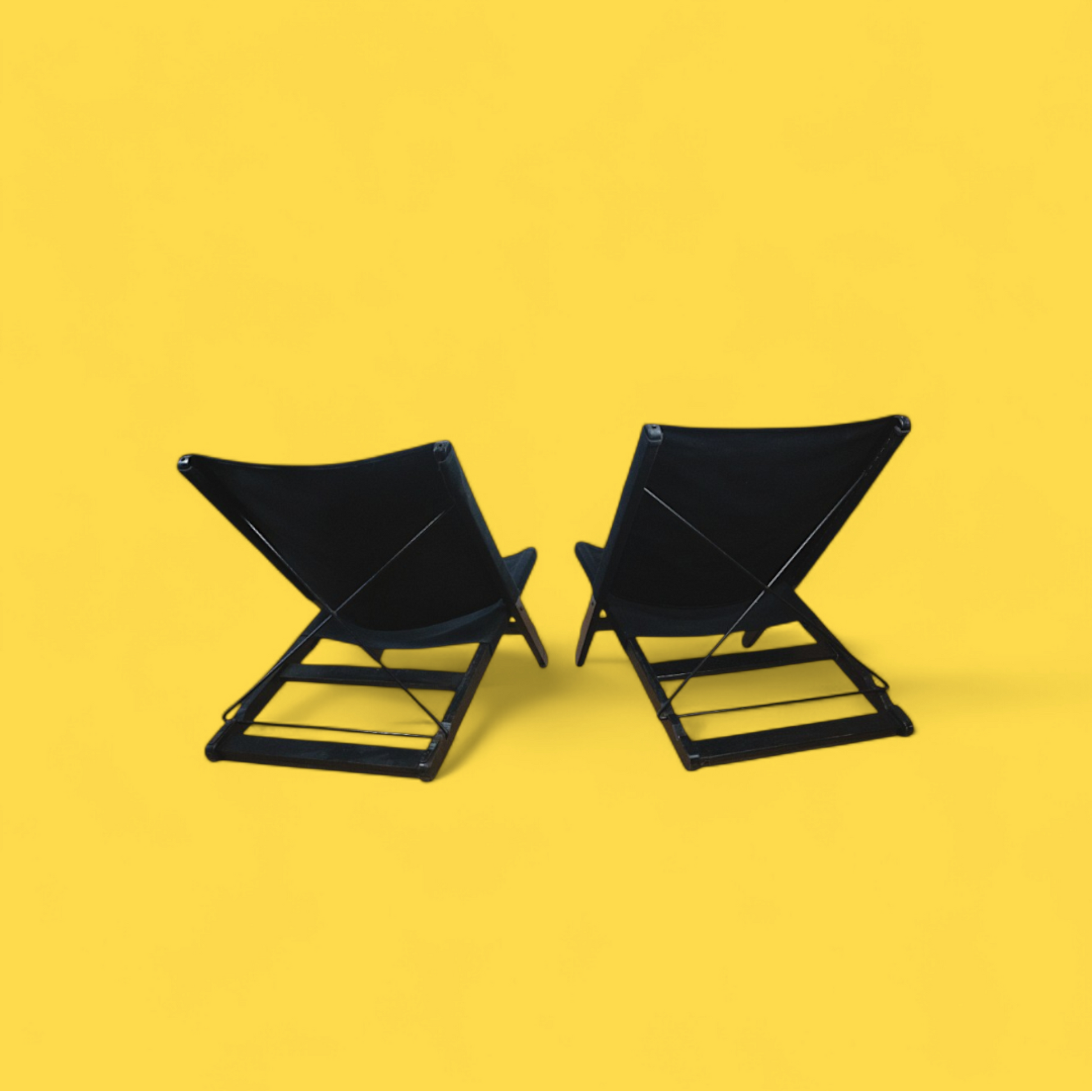 Krzesła tarasowe Hestra IKEA, widok z tyłu na drewnianą konstrukcję, postmodern 1991