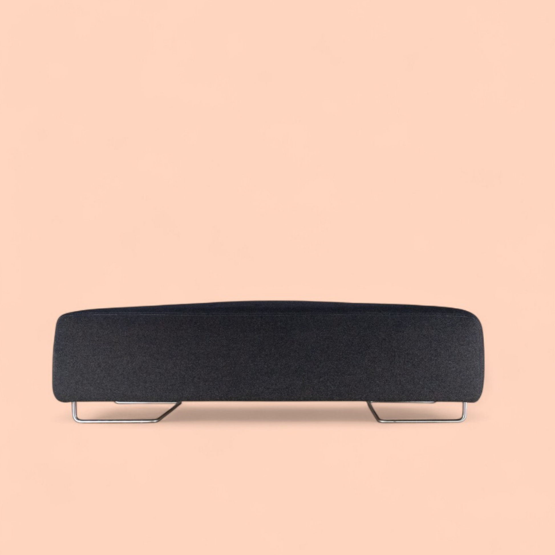 Ottoman Lowland Moroso Patricia Urquiola, widok z przodu, Italian design 2000s