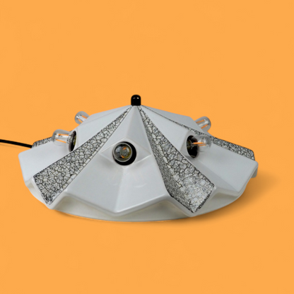 Kinkiet ceramiczny Pan Leuchten UFO, widok z boku, space age